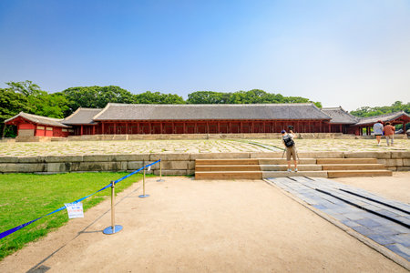 Jongmyo Shrine at summer on Jun 17, 2017 in Seoul, Korea -のeditorial素材