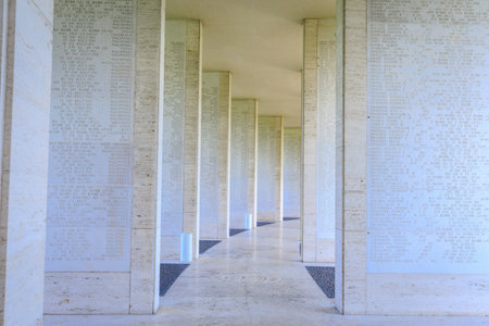 Manila American Cemetery in Taguig City, Metro Manila, Philippines.のeditorial素材