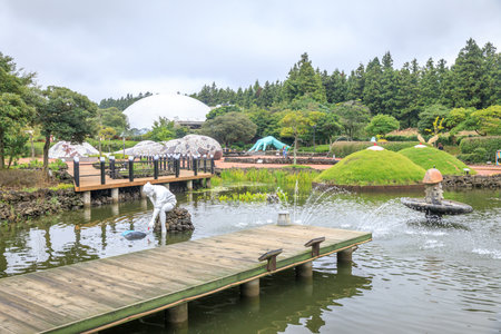 Jeju Love Land, a theme sculpture park based on sensuality and eroticism on oct 5, 2017 in Jeju island, South Koreaのeditorial素材