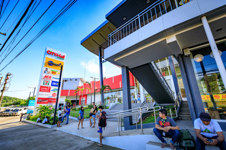 CityMall board on Nov 19, 2017 in Boracay Island, Aklan, Philippines. CityMall in Boracay is Local...
