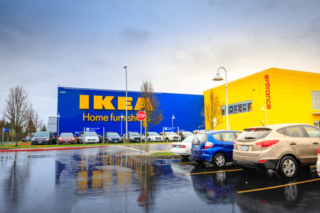 Portland, Oregon, United States - Dec 20, 2017 : IKEA Home Furnishings Store. Located in Cascades Pkwyのeditorial素材