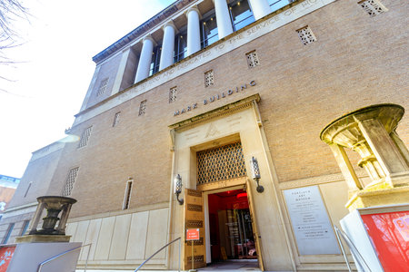 Portland, Oregon, United States - Dec 22, 2017 : Facade of the landmark Portland Art Museum. It is the oldest art museum on the West Coast of the United States.のeditorial素材