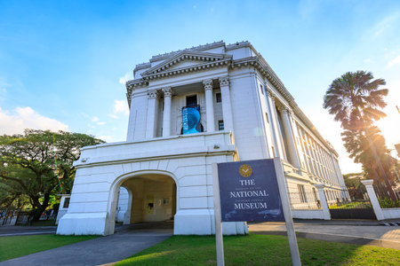Manila, Philippines - Feb 4, 2018 : Manila, Philippines - Feb 4, 2018 : National Museum of Anthropology facade near Rizal park in Metro Manilaのeditorial素材