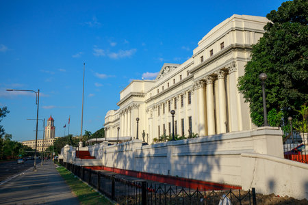 Manila, Philippines - Feb 4, 2018 : National Museum of Fine Arts of the Philippines facade near Rizal park in Metro Manilaのeditorial素材