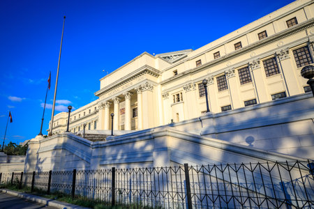 Manila, Philippines - Feb 4, 2018 : National Museum of Fine Arts of the Philippines facade near Rizal park in Metro Manilaのeditorial素材