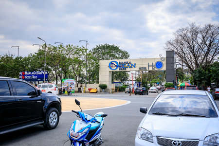Manila, Philippines - Feb 4, 2018 : Signboard of Manila Ocean Park at Independence Rd near Manila bayのeditorial素材