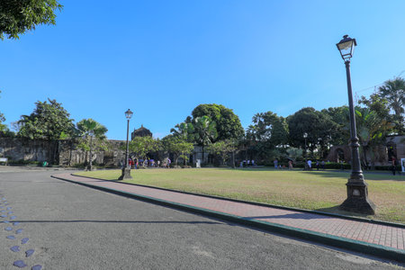 Manila, Philippines - Feb 17, 2018 : Spanish colonial Fort Santiago in Manila, Philippinesのeditorial素材
