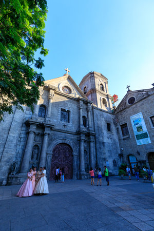Manila, Philippines - Feb 17, 2018 : San Agustin Church, a Roman Catholic church under the auspices of The Order of St. Augustineのeditorial素材