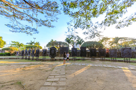 Manila, Philippines - Feb 17, 2018 : Spanish colonial Intramuros district in Manila, Philippinesのeditorial素材