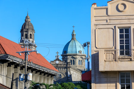 The dome of the Manila Cathedral, in Intramuros, Manila, Philippines