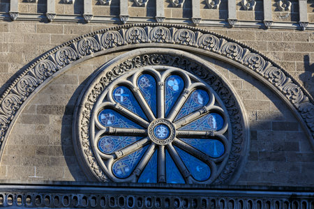 Detiails of Manila Cathedral facade at the Intramuros area of manila