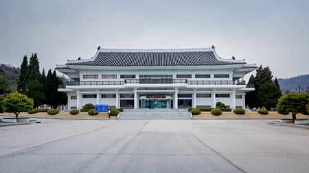 Seoul, South Korea - March 19, 2018 : Relics exhibition hall in Seoul National Cemeteryのeditorial素材