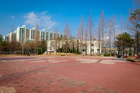 Gimhae, South Korea - March 10, 2018 : The scenery of Butterfly Park in Gimhaeのeditorial素材