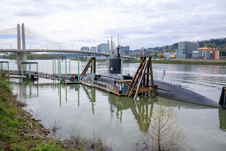 Portland, Oregon, USA - April 20, 2018 : OMSI, Museum of science and industry in Portlandのeditorial素材
