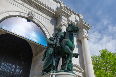 New york, United States - May 12, 2018 : The American Museum of Natural History, one of the top tourist attractions in Manhattan and one of the largest museums in the world.のeditorial素材