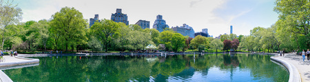 New York, USA - May 8, 2018 : Scenery of Central Park at spring in NYCのeditorial素材
