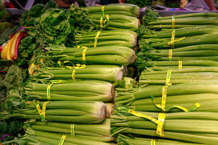 Portland, Oregon - May 14, 2018 : Fruits and vegetables on display in Fred Meyer, Inc., is a chain of hypermarket superstores in Portlandのeditorial素材