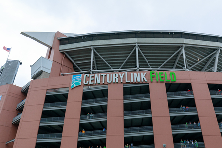 Seattle, Washington - June 30, 2018 : CenturyLink Field (Seahawks Stadium), Seattle, USAのeditorial素材