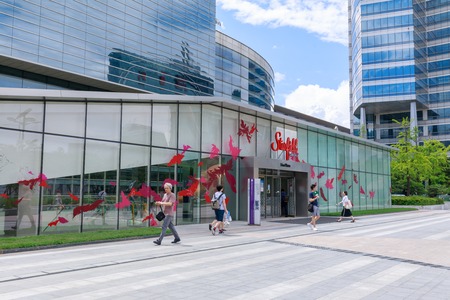 Seoul, South Korea - July 3, 2018 : Starfield COEX Mall entrance in Gangnam district, Seoul city