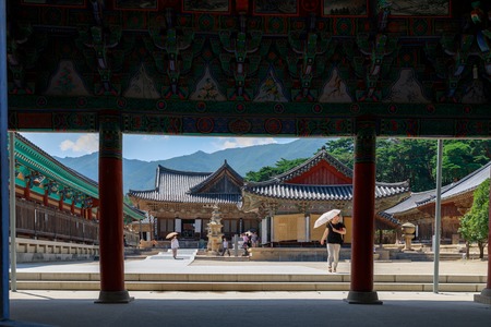 Yangsan, South Korea - Aug 2, 2018 : Tongdosa temple in Yangsan Cityのeditorial素材