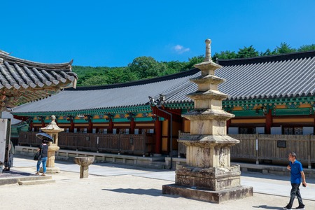 Yangsan, South Korea - Aug 2, 2018 : Tongdosa temple in Yangsan Cityのeditorial素材