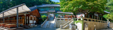 Yangsan, South Korea - Aug 2, 2018 : Honglyongsa temple scene in Yangsan Cityのeditorial素材