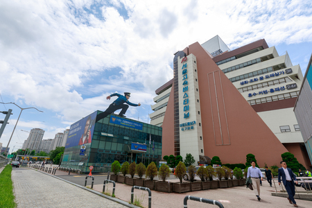 Seoul, South Korea - Jul 21, 2018 : Seoul Express Bus Terminal, Bus station in Seoul cityのeditorial素材