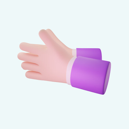 Hands of a man in a business suit. 3d illustration.の写真素材