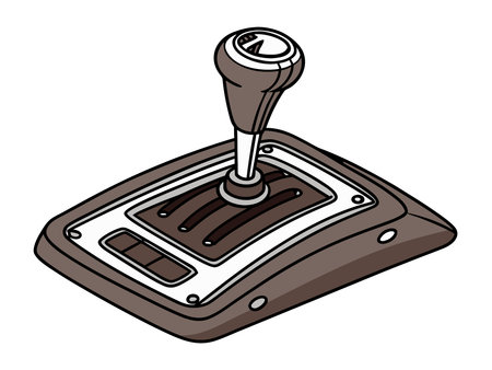 Automatic gearbox isolated on a white background. Vector illustration.のイラスト素材