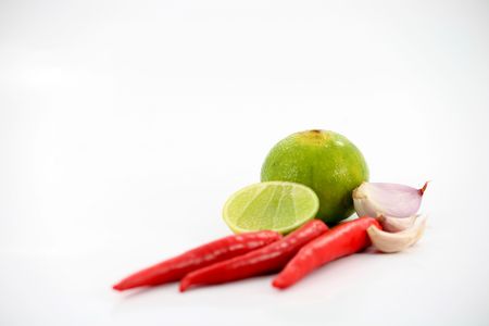 Harvest. Fresh vegetables isolated on white backgroundの写真素材
