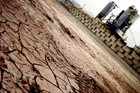 Desert looking groundの写真素材