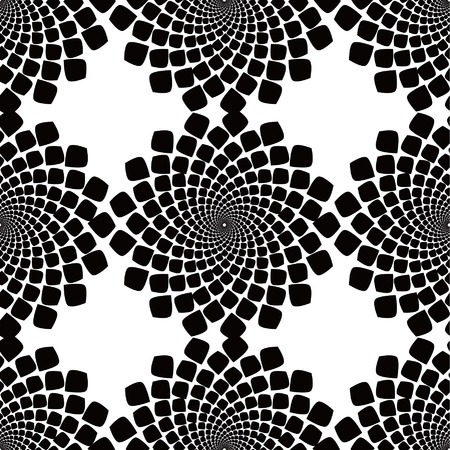Abstract monochrome swirl. のイラスト素材