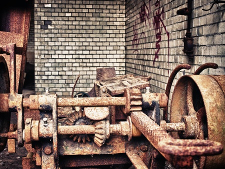 Machine room in the sanatoriums of Beelitzの写真素材