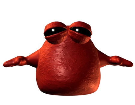 3D rendering less dangerous pathogensの写真素材