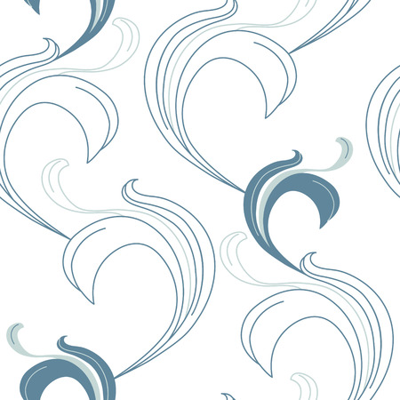 Abstract waves light seamless patternのイラスト素材