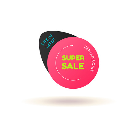 Modern simple sale badge template for web banners and sale promoのイラスト素材