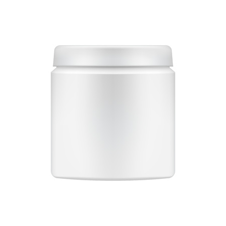 Vector cosmetic package template. Can be used for scrub or body butter promotion mock upのイラスト素材