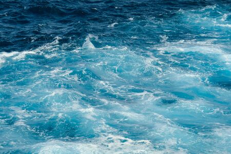 Beautiful waves in the sea during the summer