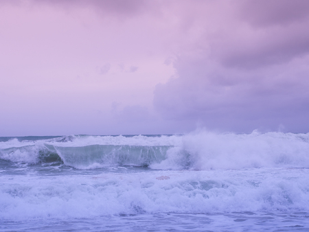 I'm inlove with nature, an amazing color of nature makes me stare at them forever, the incoming wave at Phuket, the southern part of Thailand.の写真素材