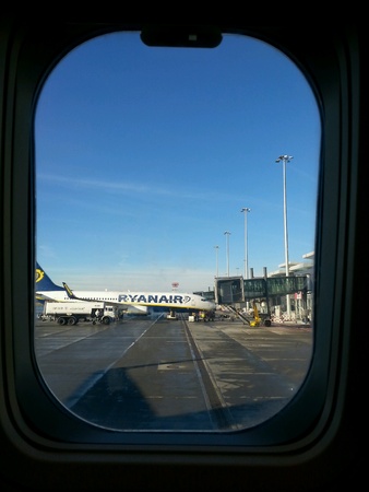 Aeroplane at the airport.の素材