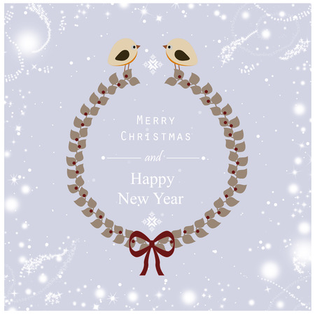 Christmas postcardの写真素材