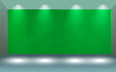 wall background with light spotsの写真素材