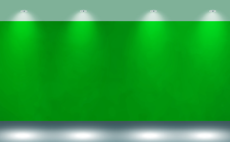 wall background with light spotsの写真素材