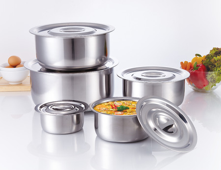 Cooking Pot made of stainless steel, kitchenwareの写真素材