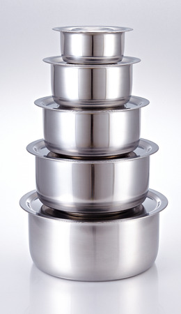 Cooking Pot made of stainless steel, kitchenwareの写真素材