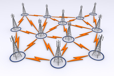 Network in a base stations.の写真素材