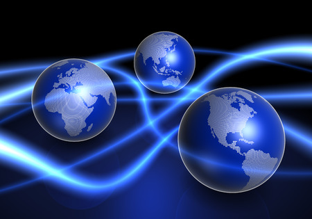 Abstract internet Concept of global business.の写真素材