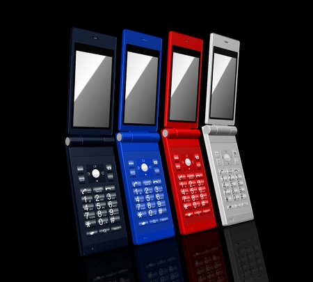 feature phonesの写真素材