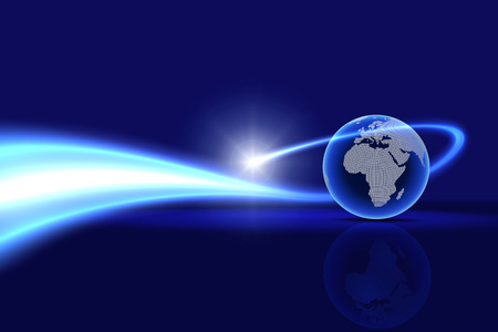 global technology background. Europe, Africaの写真素材