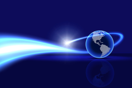 global technology background. The United States and South Americaの写真素材